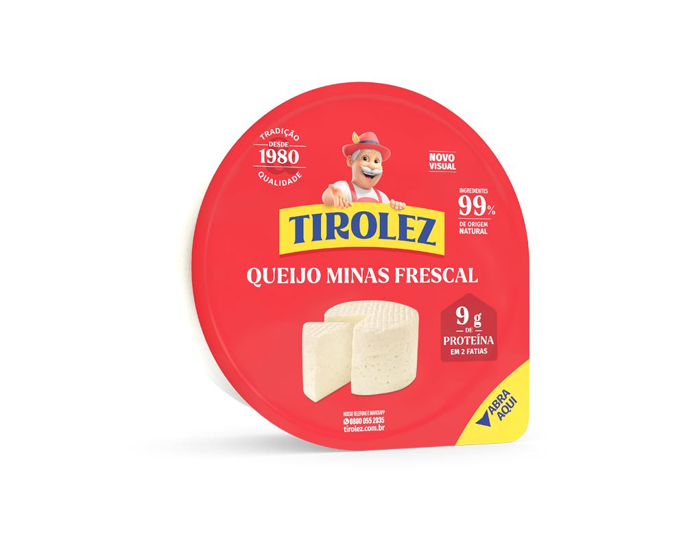 QUEIJO MINAS FRESCAL TIROLEZ 500 G (CX 16 PÇ)